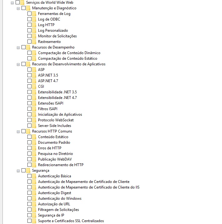 Selecionar opções IIS fig.2